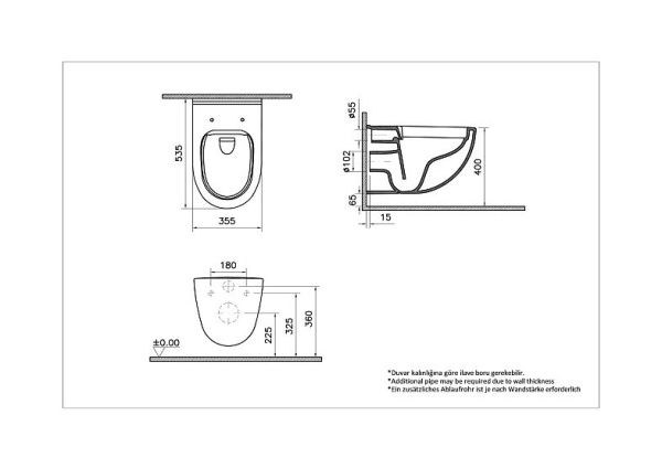 Комплект подвесного унитаза VitrA S40 с инсталляцией и кнопкой Комплект подвесного унитаза VitrA S40 с инсталляцией и кнопкой