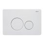 Кнопка смыва ABBER AC0121MW белая матовая Кнопка смыва ABBER AC0121MW белая матовая