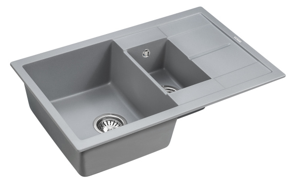 Мойка для кухни кварцевая 77,5x49,5 Paulmark PM237850-GRM Мойка для кухни кварцевая 77,5x49,5 Paulmark PM237850-GRM