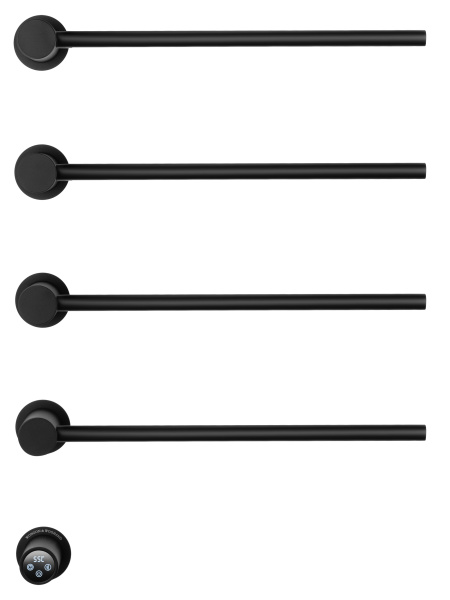 Полотенцесушитель электрический Wonzon & Woghand Hamburg WW-AL314-MB встраиваемый черный матовый