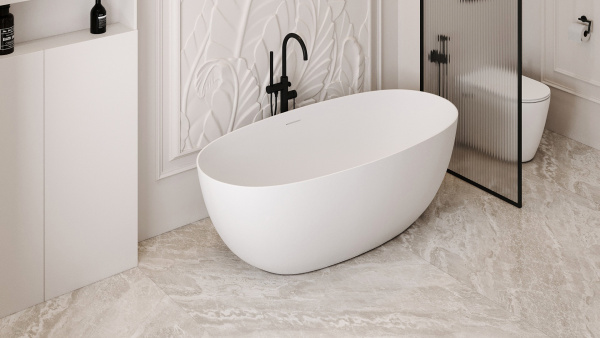 Ванна из искусственного камня Abber 150x70 см AS9624-1.5