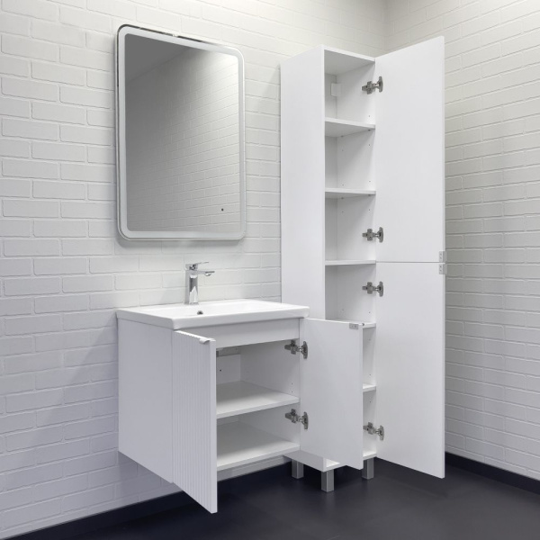 Тумба с раковиной Comforty Лима 60 см 00-00019238 подвесная белая