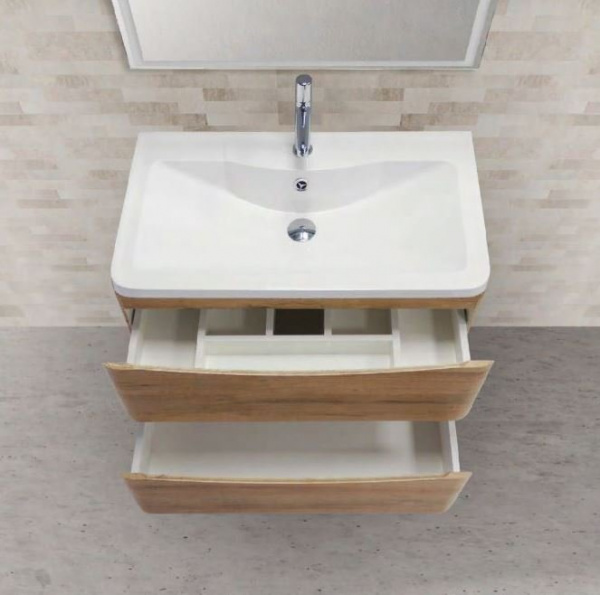 Раковина из литьевого мрамора 80x46 см BelBagno ALBANO BB800/455-LV-MR-ALR белый Раковина из литьевого мрамора 80x46 см BelBagno ALBANO BB800/455-LV-MR-ALR белый