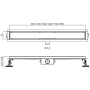 Трап душевой 70x7 Haiba HB93700-7 черный Трап душевой 70x7 Haiba HB93700-7 черный