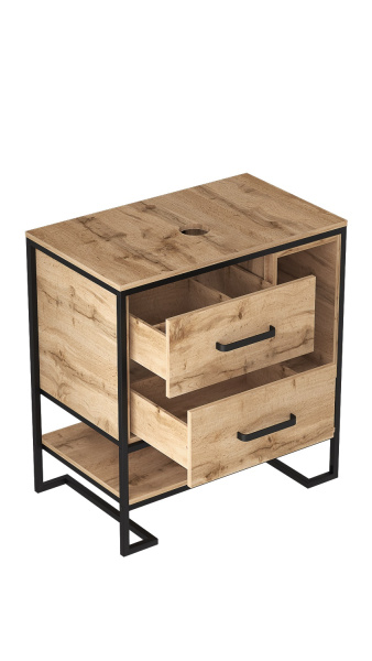 Тумба 1Marka Grunge Loft 80Н 2я/2п Дуб вотан Ц0000005442 Тумба 1Marka Grunge Loft 80Н 2я/2п Дуб вотан Ц0000005442