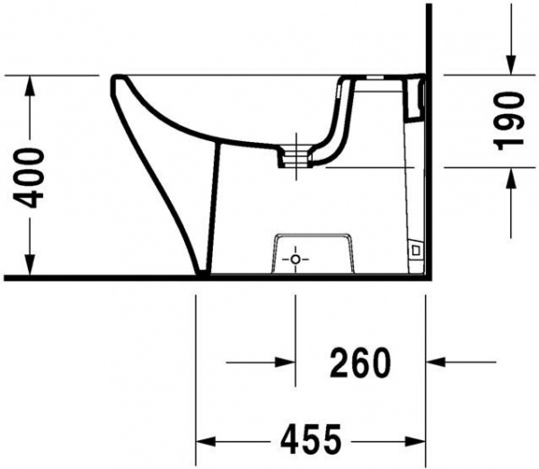 Биде напольное DURAVIT DURASTYLE 2283100000 Биде напольное DURAVIT DURASTYLE 2283100000