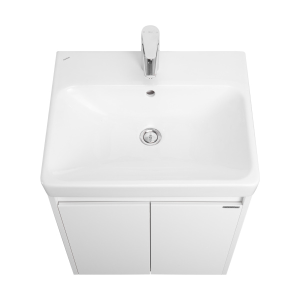 Тумба под раковину Aquaton Сканди Doors 50 см 1A278801SD010 подвесная белая