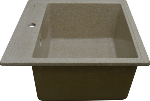 Кухонная мойка AZARIO Litos 570x505x200 искусственный мрамор цвет Песочный CS00078326
