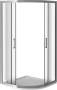 Душевое ограждение GOOD DOOR LATTE R-90-G-WE  90x90x185 Душевое ограждение GOOD DOOR LATTE R-90-G-WE  90x90x185