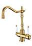Смеситель для кухни Boheme Kitchen 112 золото глянцевое