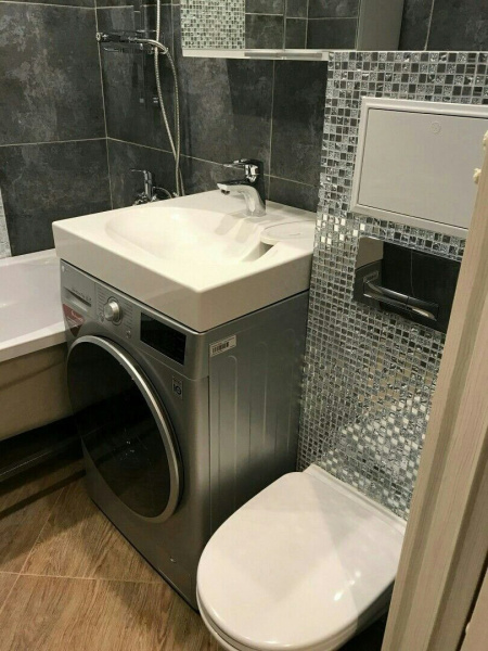 Раковина квадратная литьевой мрамор 60x60 Azario Elegance CS00086606