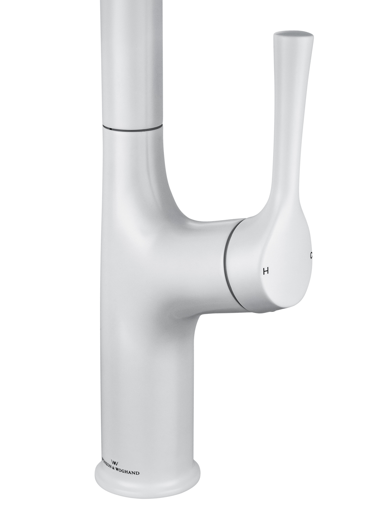 Смеситель для кухонной мойки Wonzon & Woghand WW-AE54123-MW белый матовый