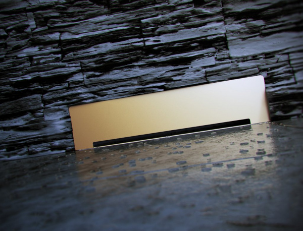 Пристенный трап 360 мм Pestan Confluo Wall Gold 13100061 Пристенный трап 360 мм Pestan Confluo Wall Gold 13100061