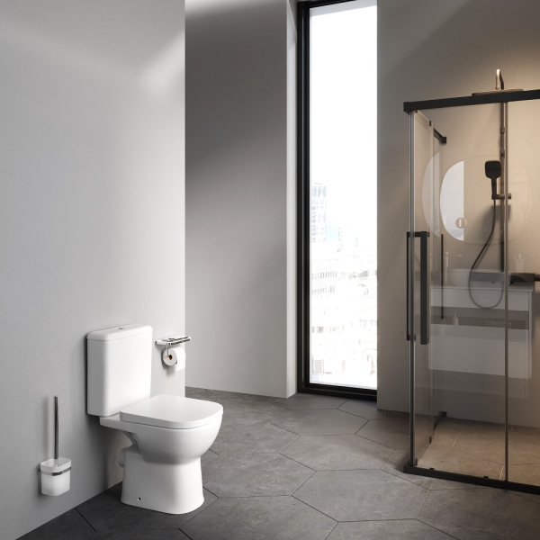 Унитаз-компакт с бачком AM.PM Sunny C85C8601SC безободковый с микролифтом