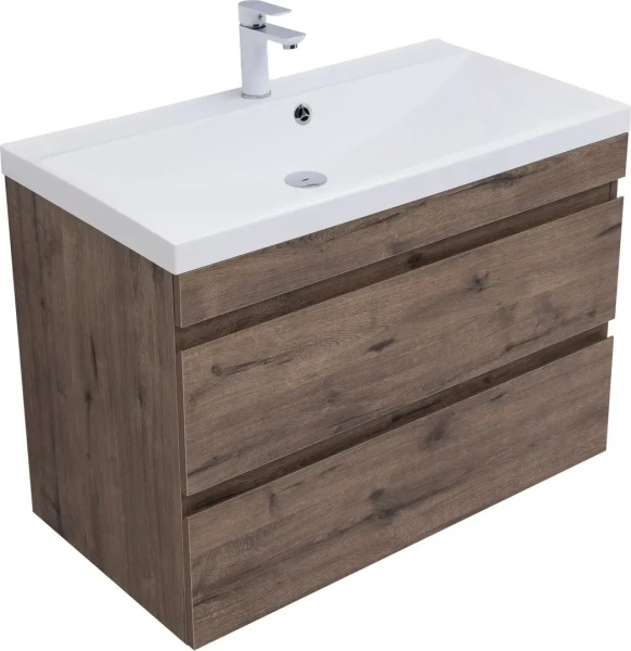 Тумба под раковину Aquanet Нота New 90 см 00334193 подвесная дуб веллингтон табак