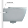 Унитаз BERGES подвесной MASCON  Rimless 57 см, сиденье Дюропласт Toma Slim SO, микролифт, быстросьем Унитаз BERGES подвесной MASCON  Rimless 57 см, сиденье Дюропласт Toma Slim SO, микролифт, быстросьем
