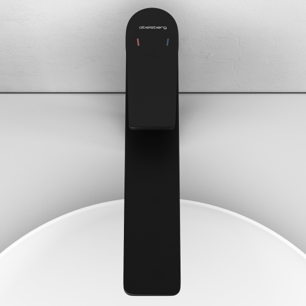 Смеситель для раковины Abelsberg Intensa EGF23521MB вулканический черный матовый