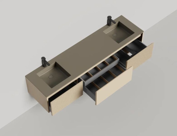 Тумба под раковину Salini Domino 200 см 27D120DINF подвесная любой RAL