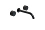 Смеситель для раковины Boheme Prestige 152-2-B-PR черный матовый