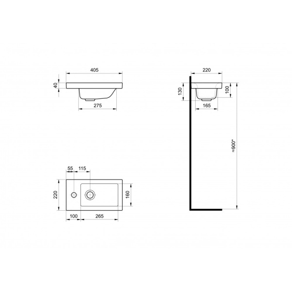 Мебельная раковина Santek Миранда 40 см 1WH302500