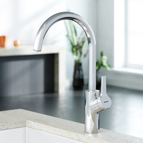 Смеситель для кухонной мойки Damixa Eclipse 310721000 хром глянцевый