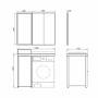 Зеркало Comforty Лозанна 40 см 00-00013799 белое