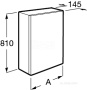 Зеркальный шкаф Roca UP 60 L белый глянец ZRU9303015 Зеркальный шкаф Roca UP 60 L белый глянец ZRU9303015