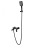 Смеситель для ванны с душем и гарнитуром Wonzon & Woghand Fit WW-88639009-MB черный матовый