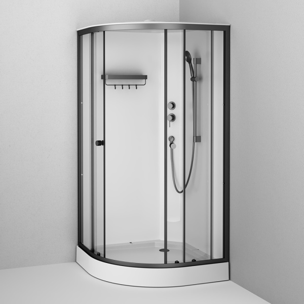 Душевая кабина AM.PM X-Joy 100x100 W94C-401-100BT профиль черный