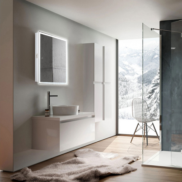 Зеркало-шкаф Silver Mirrors Киото flip 50 LED-00002473 Зеркало-шкаф Silver Mirrors Киото flip 50 LED-00002473