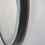Зеркало Comforty Лея 75 см 00-00019347 с подсветкой черное