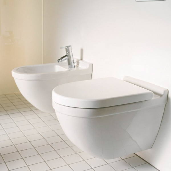 Унитаз крышка с микролифтом Duravit Starck 3 42250900A1 белый Унитаз крышка с микролифтом Duravit Starck 3 42250900A1 белый