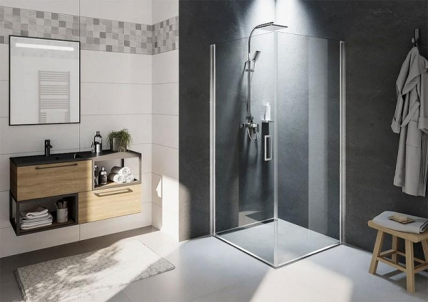 Душевой уголок Riho Novik 90x200x90 G003011120 профиль хром