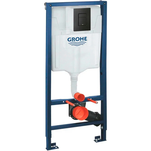 Инсталляция для унитаза с клавишей смыва  Grohe Rapid sl 38811KF0 черный Инсталляция для унитаза с клавишей смыва  Grohe Rapid sl 38811KF0 черный