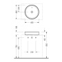 Раковина Serel Washbasin 2025 46х46 см Раковина Serel Washbasin 2025 46х46 см