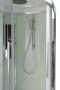 Душевая кабина с баней AvaCan 100x100 EM5010T профиль хром