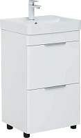 Тумба под раковину Aquanet Ирис New 50 см 00310151 напольная белая глянцевая