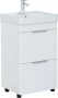 Тумба под раковину Aquanet Ирис New 50 см 00310151 напольная белая глянцевая