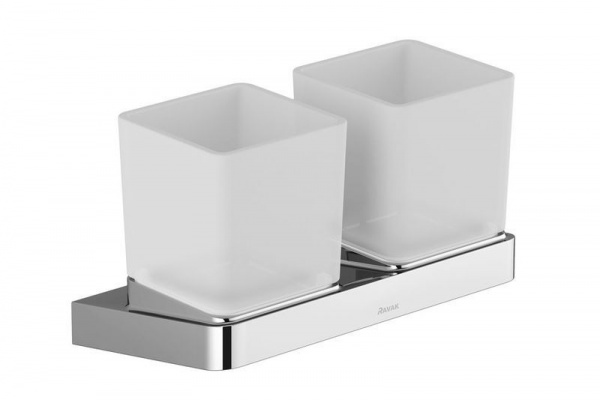 Стаканы Ravak 10° с держателем X07P322 Стаканы Ravak 10° с держателем X07P322