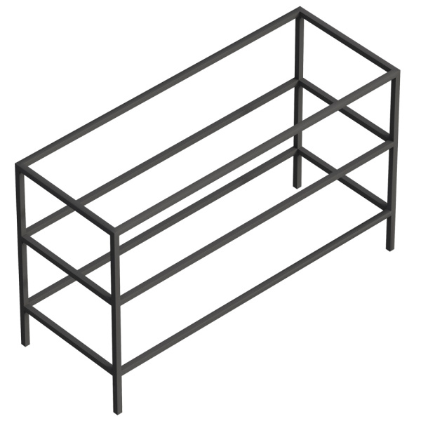 Консоль Cezares Cadro 120 см CADRO-120-46-73-2C-PIA-MET-ST под раковину напольная