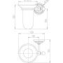 Подстаканник  PAINI Duomo 88CR041BI хром Подстаканник  PAINI Duomo 88CR041BI хром
