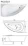 Ванна акриловая 150х75 L 1Marka PICCOLO Ванна акриловая 150х75 L 1Marka PICCOLO