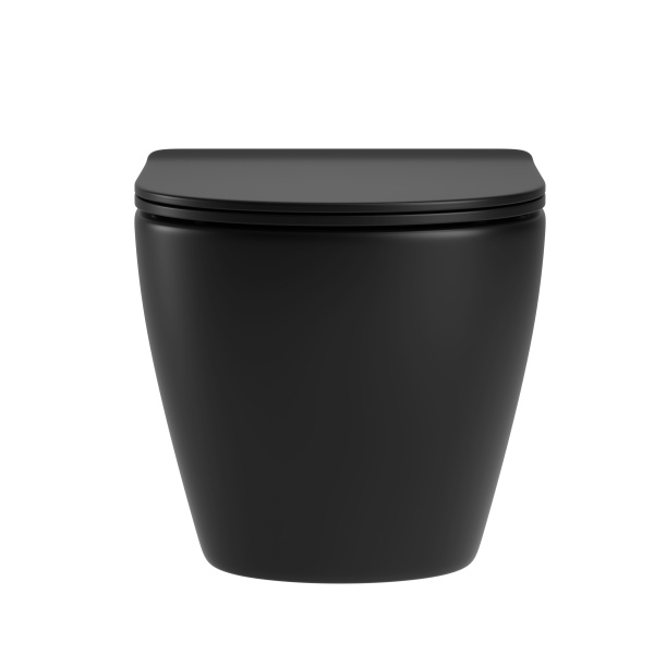 Комплект унитаз подвесной безободковый с инсталляцией и кнопкой смыва SET.SBOX7262B.2252 черный матовый