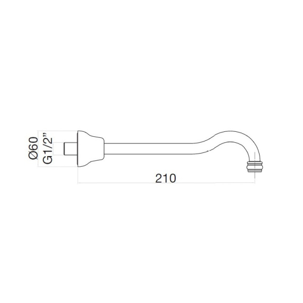 Излив для ванны Webert Armony AC0537065 бронза матовый