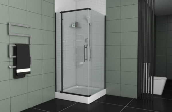 Душевой уголок 90x90x195 Bravat Blackline BS090.3113A Душевой уголок 90x90x195 Bravat Blackline BS090.3113A