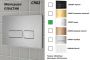 Инсталляция с кнопкой сливного бачка цвета хром Cerutti SPA CR557+CR02CH Инсталляция с кнопкой сливного бачка цвета хром Cerutti SPA CR557+CR02CH
