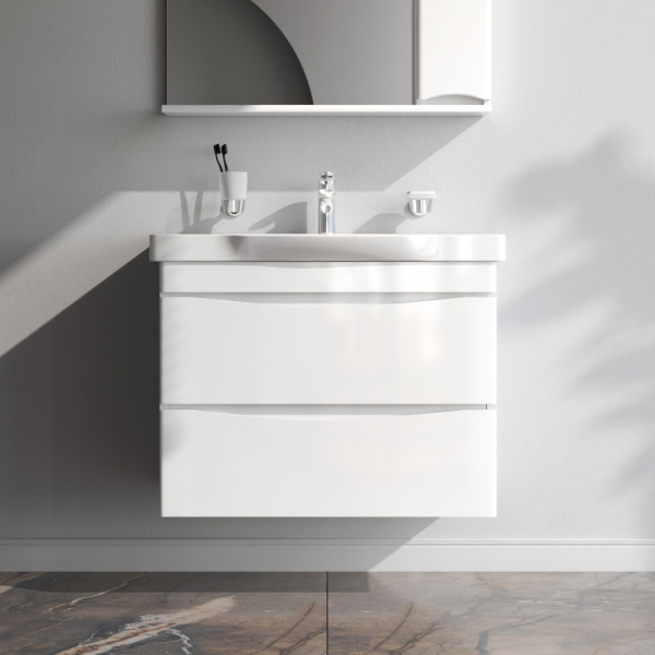 Тумба под раковину Am.Pm Like 80 см M80FHX0802WG подвесная белая