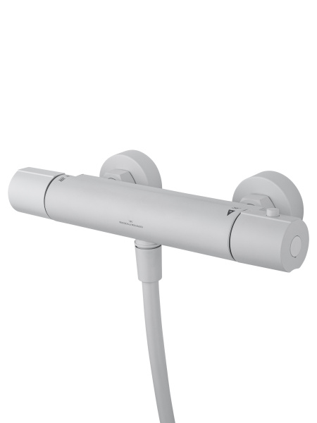 Смеситель для душа с термостатом и гарнитуром Wonzon & Woghand Inn 6 WW-B2029-A-MW белый матовый