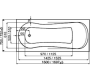 Ванна акриловая Roca Uno 170х75 прямоугольная ZRU9302870 Ванна акриловая Roca Uno 170х75 прямоугольная ZRU9302870