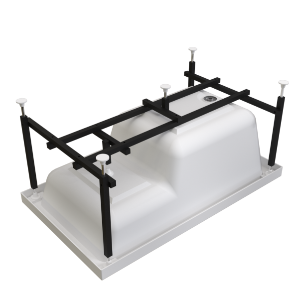 Ванна акриловая Radomir Джоанна 120x70 2-01-0-0-1-253Р белая пристенная с каркасом